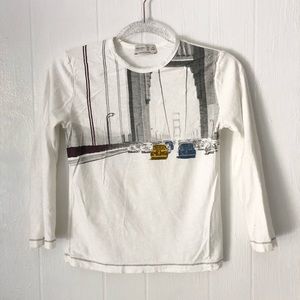 Zara Boys Long Sleeve Graphic Tee